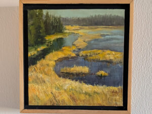Painting in frame