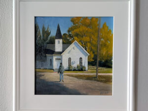 Framed painting