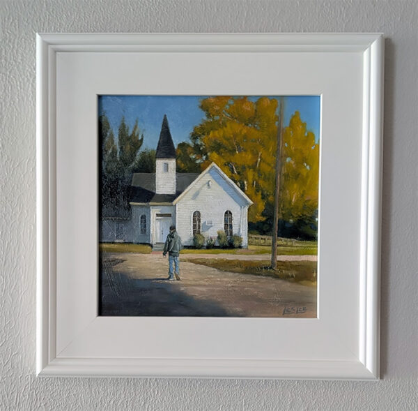 Framed painting