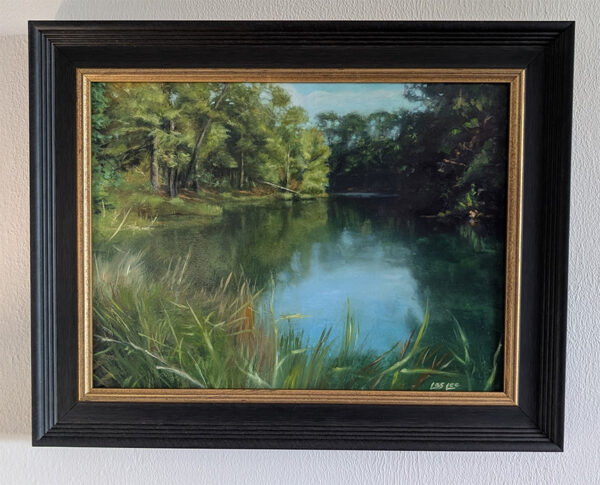 Framed painting