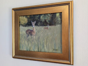 Framed painting