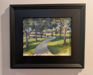 Color study of The Depot Park with Gazebo
