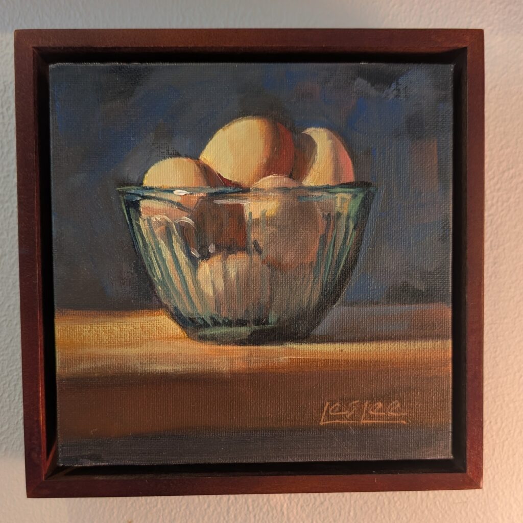 Sunrise  6" x 6" oil